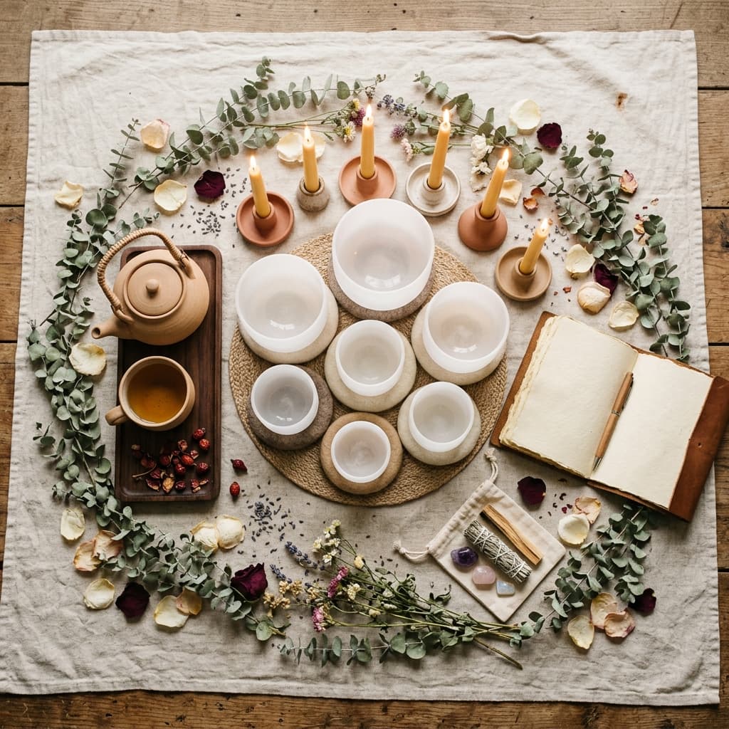 Circle ceremony setup